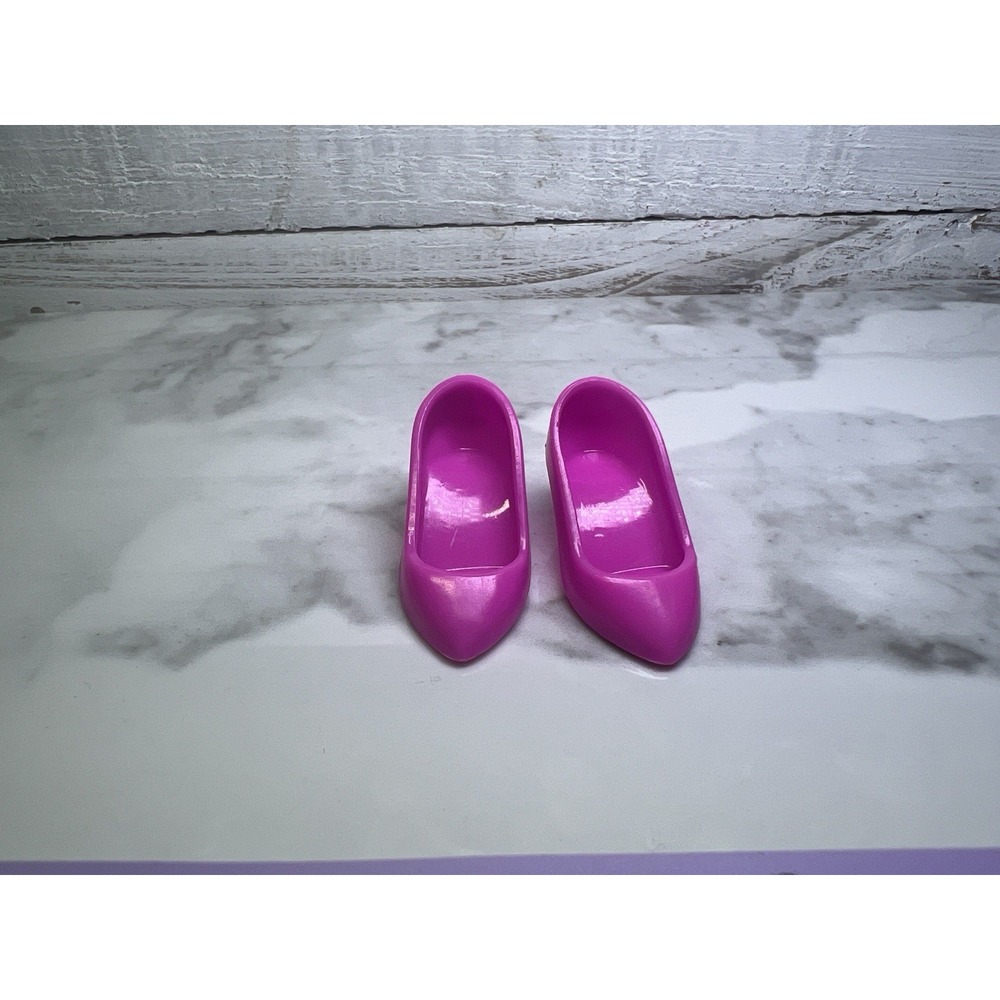 JEM & the Holograms Fuchsia/ Purple Doll Shoes Pumps Hasbro 80's - Picture 3 of 3